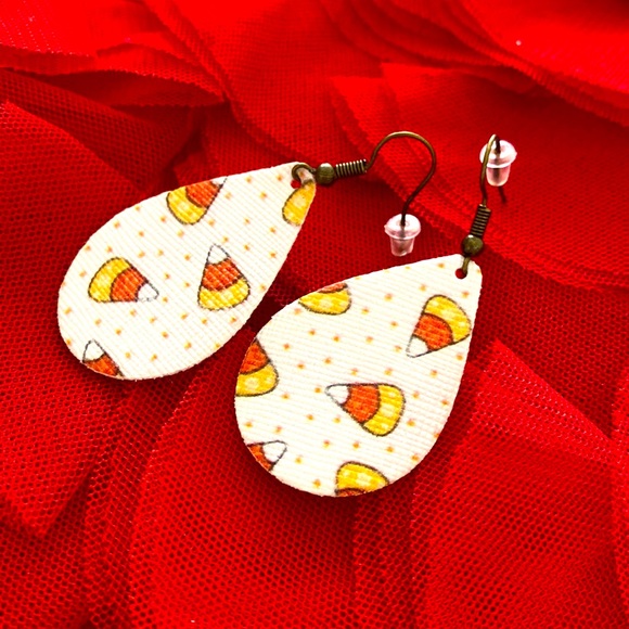 Jewelry - Hand made candy corn earrings!